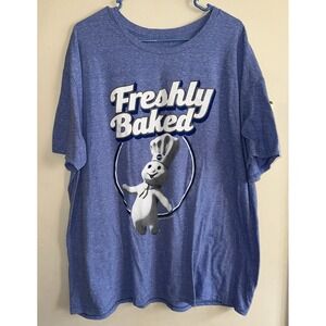 Tee Luv General Mills T-Shirt Men's 2XL Pillsbury Doughboy Freshly Baked Blue